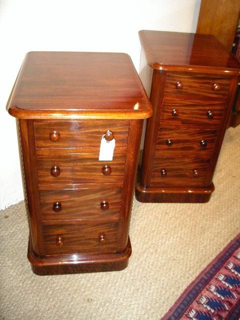 Pair of Mahogany Bedside Cabinets